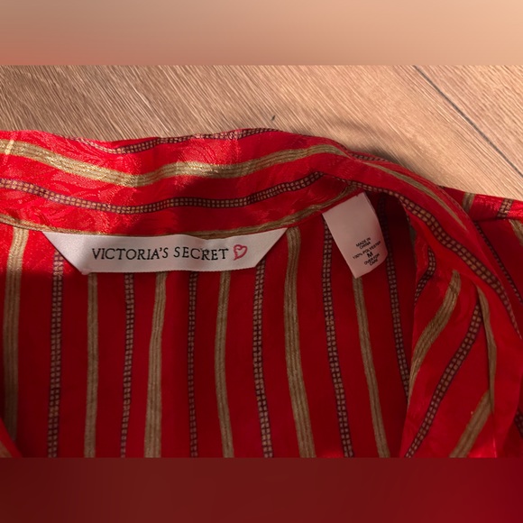 Vintage Victoria’s Secret Heart Label 90s Y2K Size M Satin Sleep Shirt - Picture 5 of 5